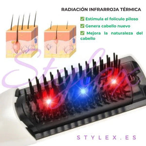 Cepillo Anticaída hairglow con led terapia y vibración