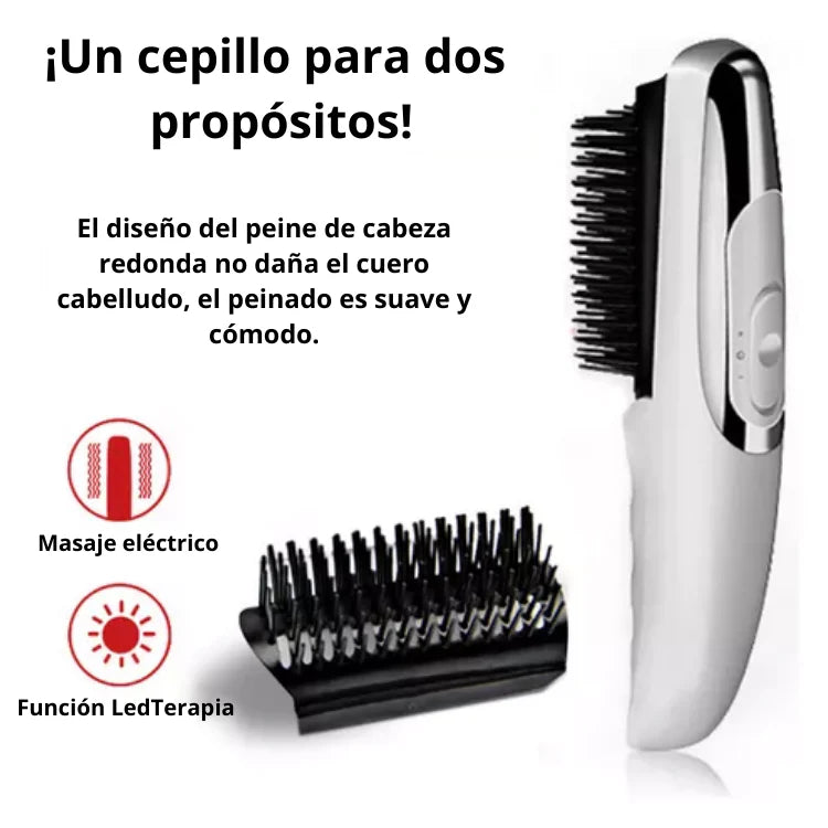 Cepillo Anticaída hairglow con led terapia y vibración